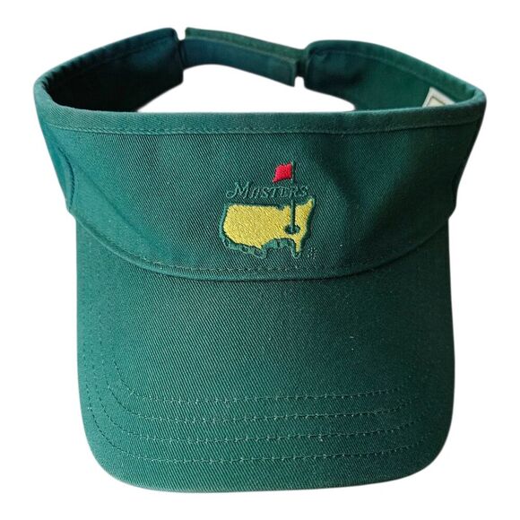 Masters Golf Tournament Vintage American Needle Visor Hat Cap Green - Picture 1 of 8